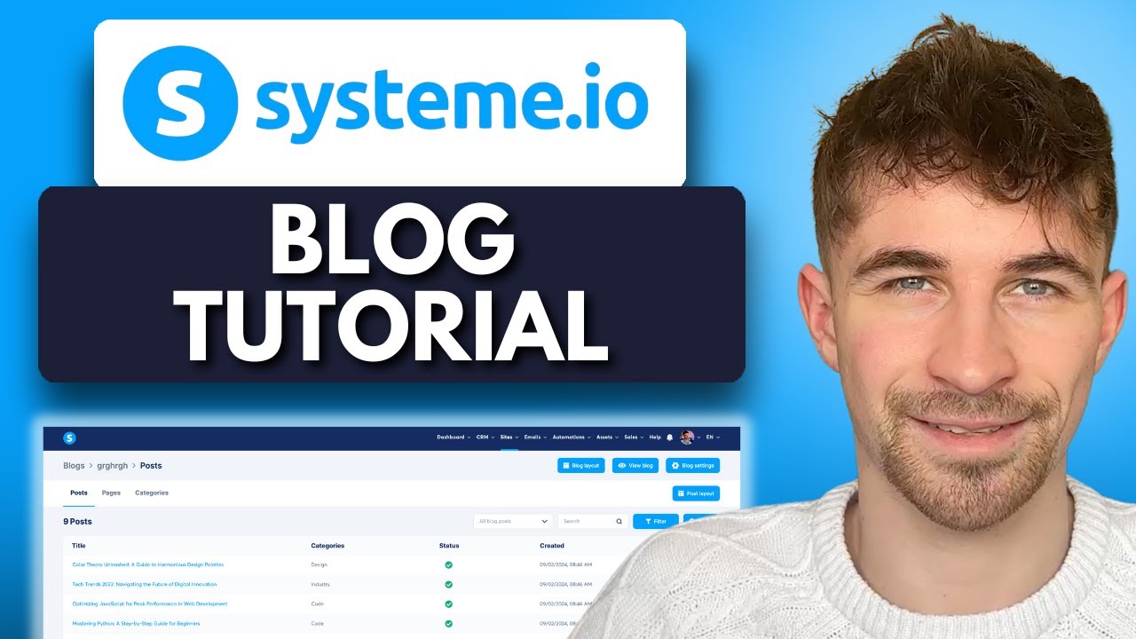 Systeme.io Blog Tutorial (2025) | How To Create A Free Website With Systeme.io