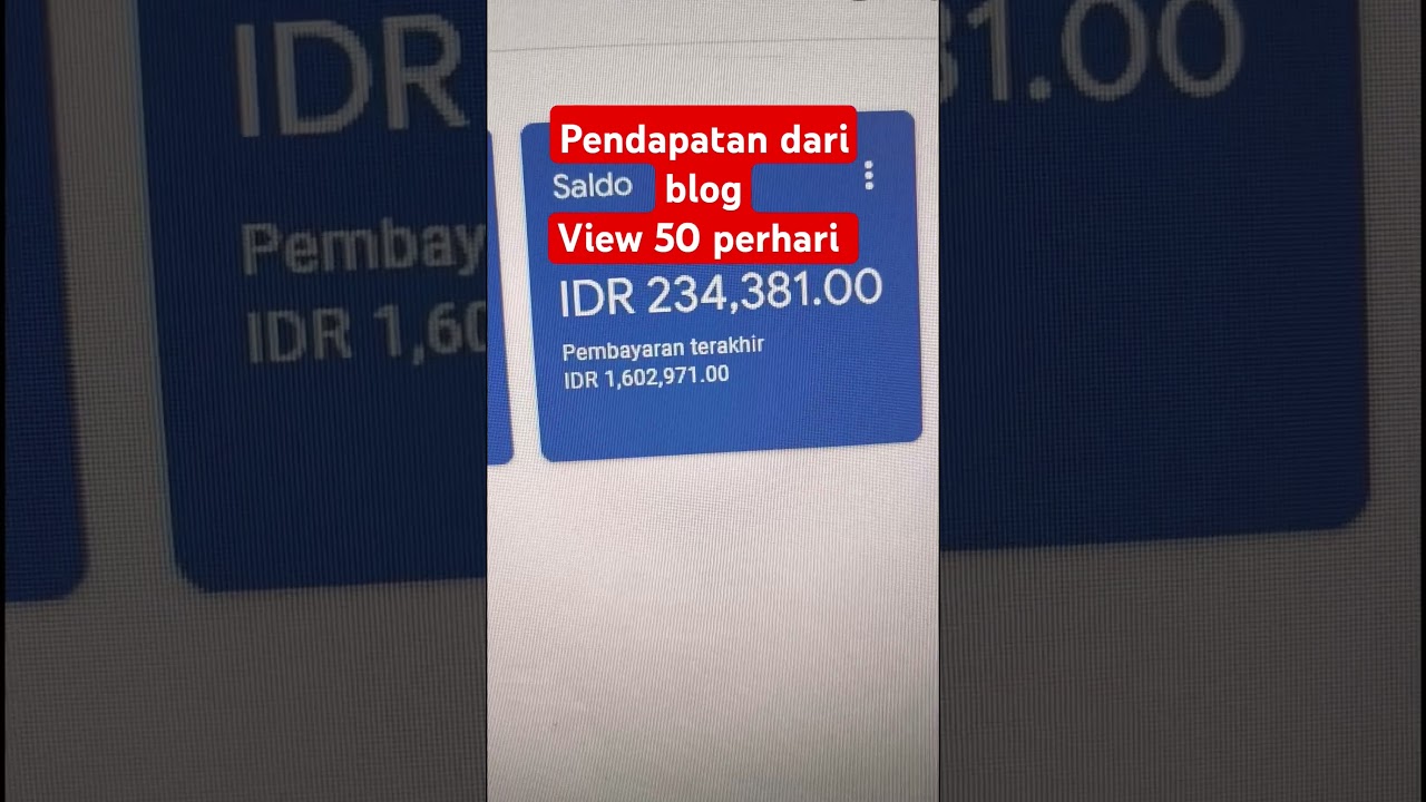 penghasilan blog ku di tahun 2025 cuma segini doang