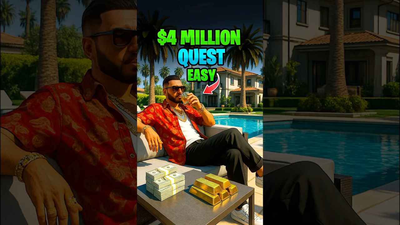 Easy $4.5 Million with ONE QUEST in GTA Online