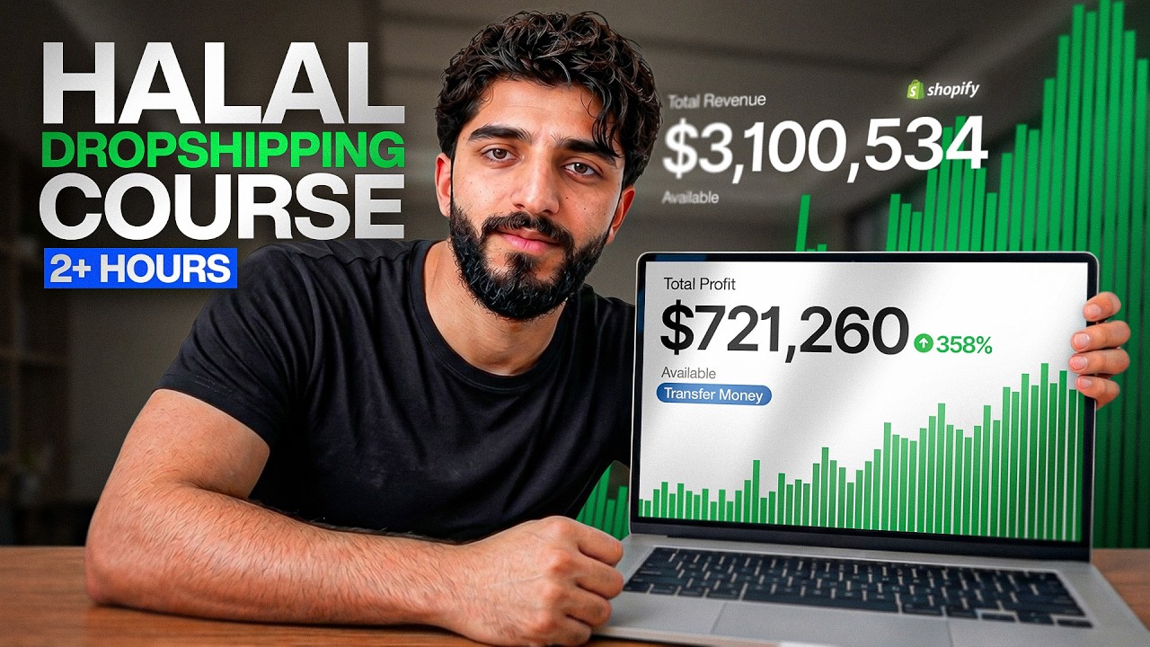 Full 2+ Hours Halal Dropshipping Course For 2026 ($0 To $12K/month)
