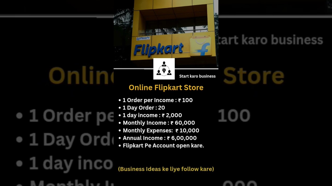 Online Flipkart Store Business Ideas #businessideas #business #startup #motivation