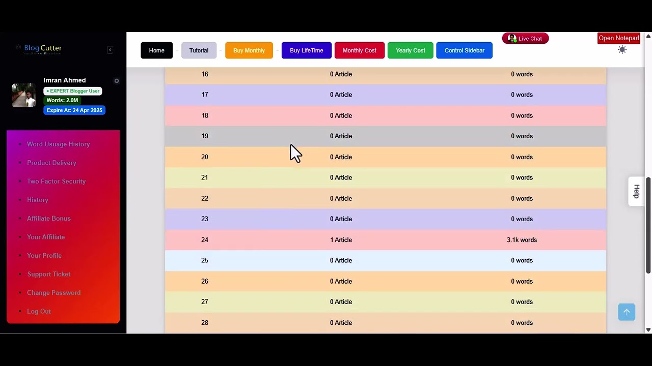Blog Cutter New Dashboard Complete Tutorial | Full Guide 2025