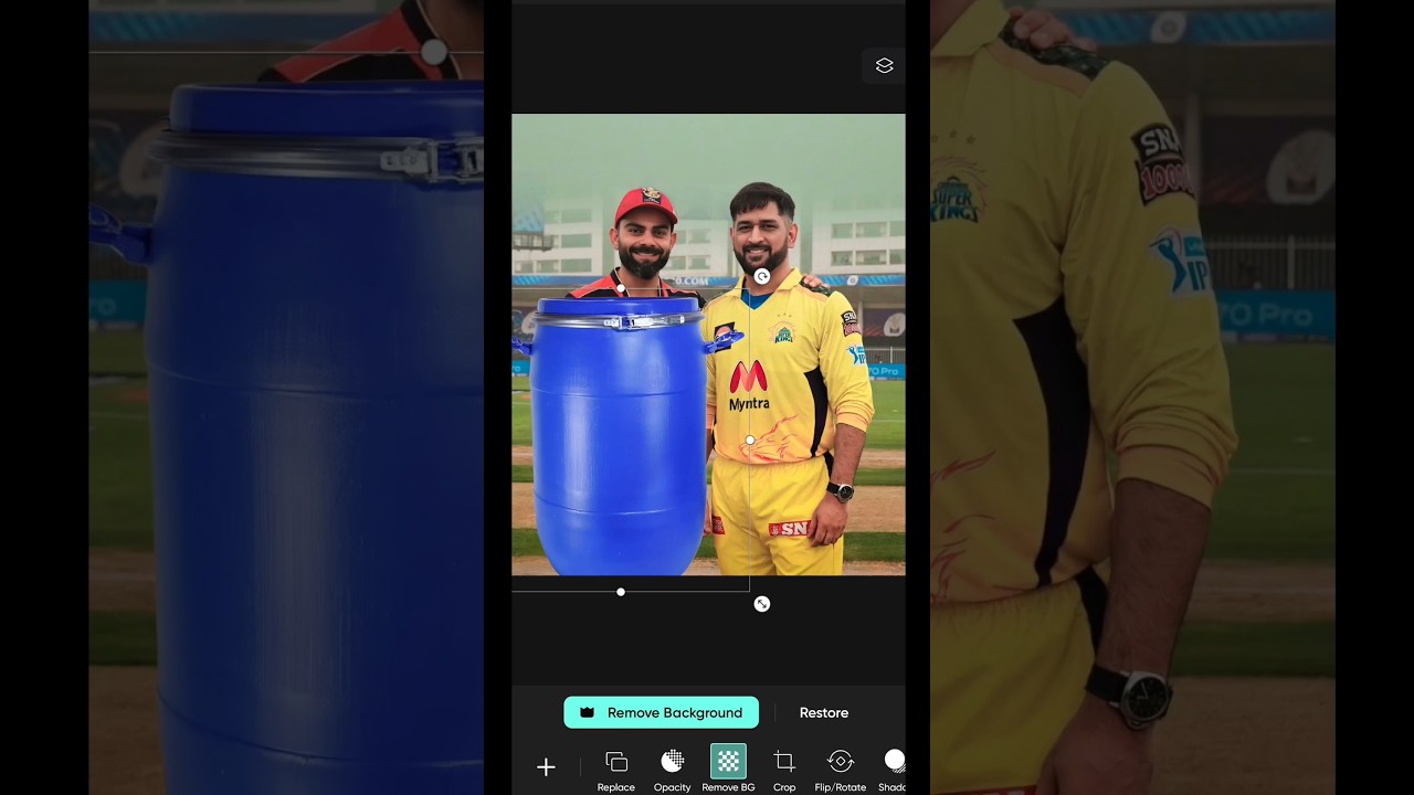 Virat Kohli new edit & Ms Dhoni | 2025 Photo Edit Tutorial #shorts #PicsArt #PhotoEditing